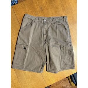 Vintage Levi's L2 Cargo Shorts Mens Size 38x12 Khaki Baggy Loose Fit 1999 Y2K